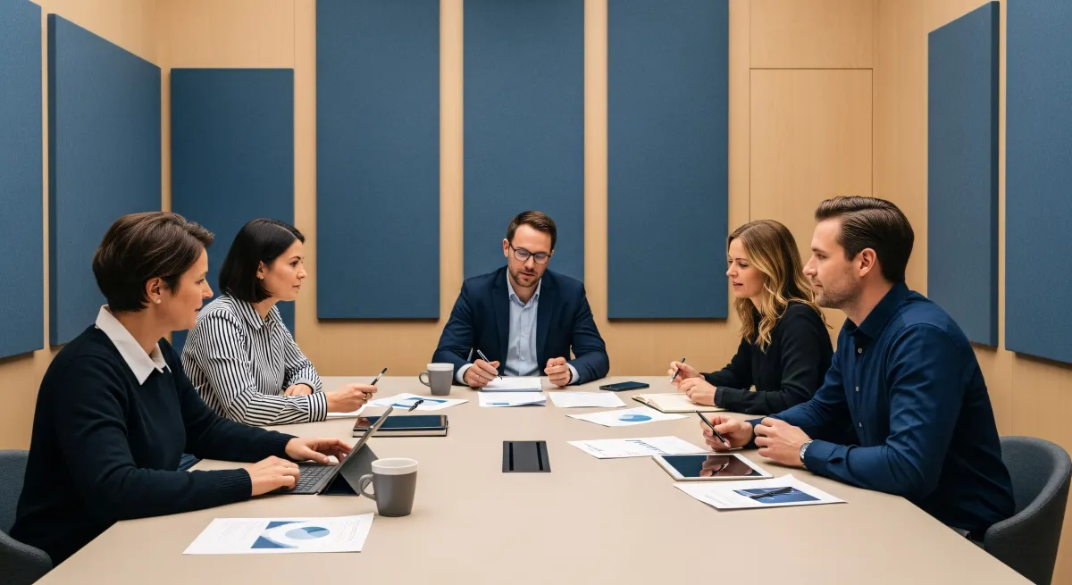 Equipa reunida em análise de imóveis português